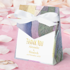 Caixinha De Lembrancinhas Agradecimento Personalizado Aquarela Colunas Preta