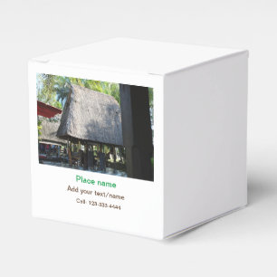 Caixinha De Lembrancinhas água oceano praia foto adicionar nome texto local 