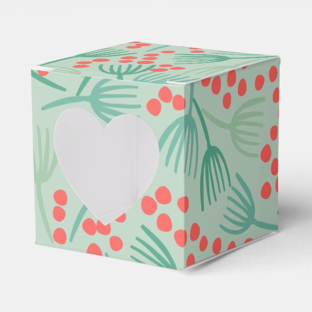 Caixinha De Lembrancinhas Agulhas De Pinheiros Evergreen Tree De Natal Manus (Frente)