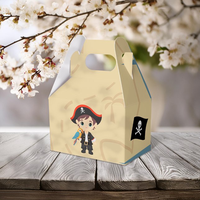 Caixinha De Lembrancinhas Ahoy Ali! Festa de aniversário Pirate Boy (Criador carregado)