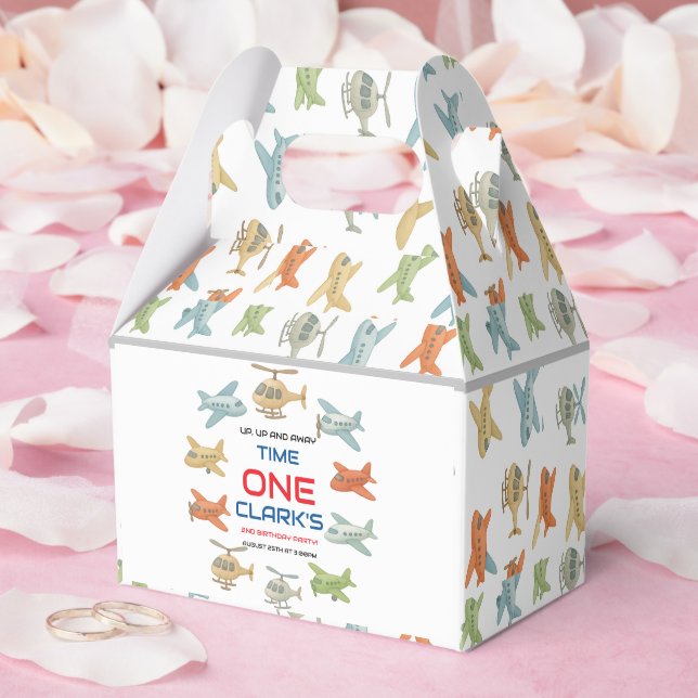 Caixinha De Lembrancinhas Airplane Boy 1st Birthday | Fun Sky Theme Party (Casamento)