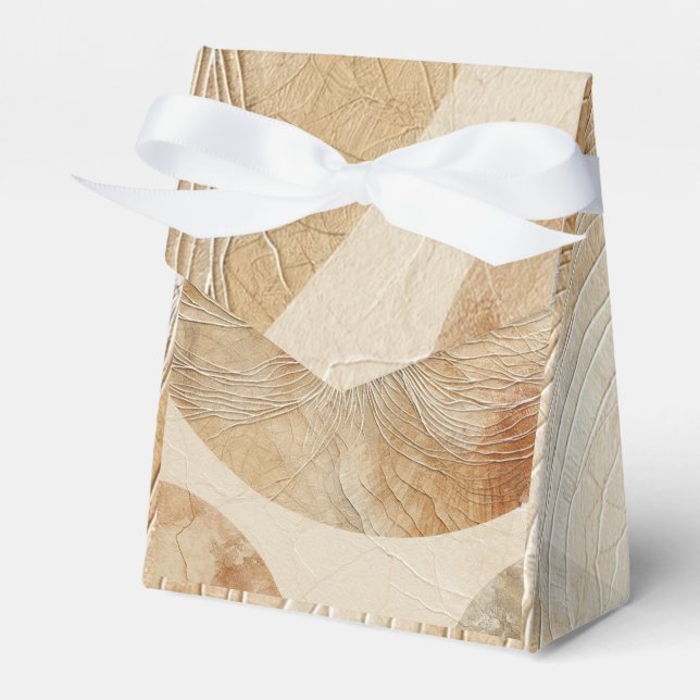 Caixinha De Lembrancinhas Airy Neutral Natural Elements Bohemian Boho (Frente)