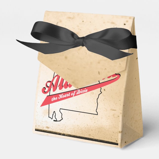 Caixinha De Lembrancinhas Alabama Coração de Dixie (Frente)