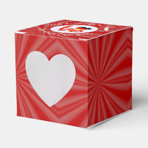 Caixinha De Lembrancinhas Alemão Deutsch - Letra Vermelha LOVE Heart