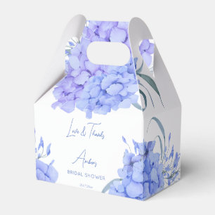 Caixinha De Lembrancinhas Algo azul hydrangea chá de panela floral