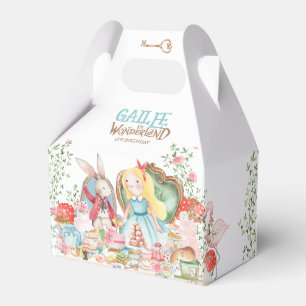 Caixinha De Lembrancinhas Alice Adventures em Woderland Birthday Tea Party