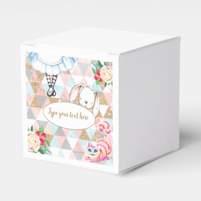 Caixinha De Lembrancinhas Alice no Favor das Maravilhas (Frente)