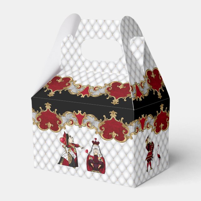 Caixinha De Lembrancinhas Alice no País das Maravilhas da Crimson e do Branc (Frente)