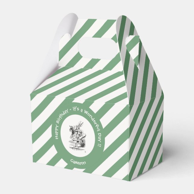 Caixinha De Lembrancinhas Alice no País das Maravilhas do Coelho Branco (Verso)