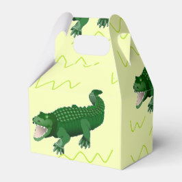 Caixinha De Lembrancinhas Alligador em amarelo