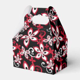CAIXINHA DE LEMBRANCINHAS ALOHA HAWAII (PRETO/VERMELHO)