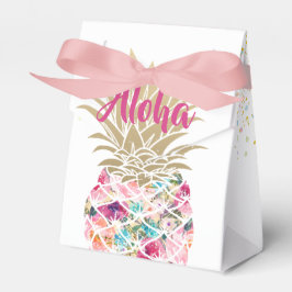 Caixinha De Lembrancinhas Aloha Pineapple Floral Birthday Box