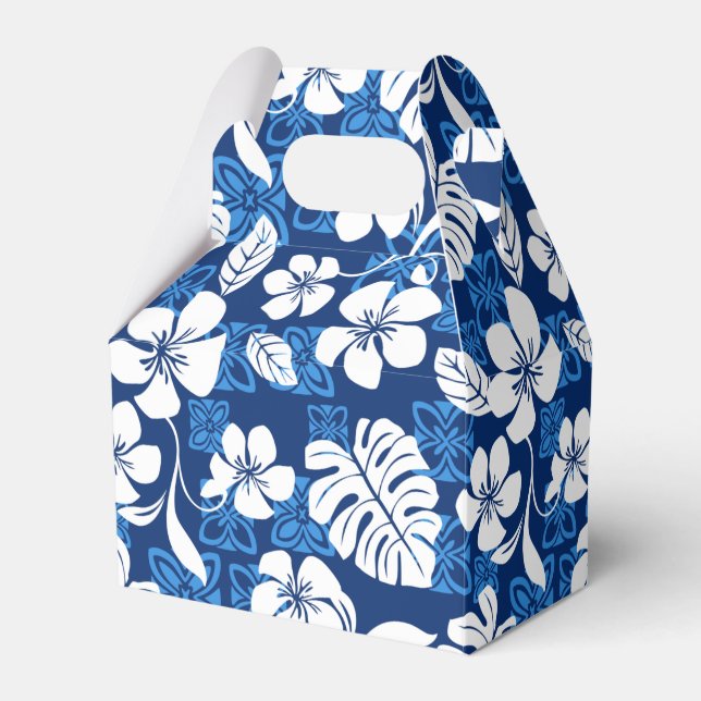 CAIXINHA DE LEMBRANCINHAS ALOHA SEXTA-FEIRA (AZUL) (Frente)