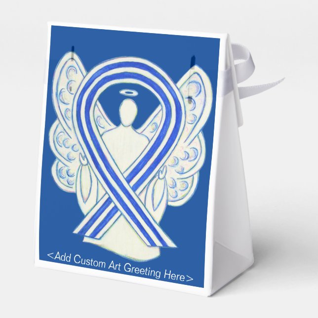 Caixinha De Lembrancinhas ALS Awarness Ribbon Party Favor Boxes (Verso)