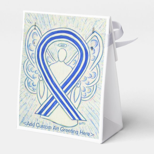Caixinha De Lembrancinhas ALS Awarness Ribbon Party Favor Boxes (Verso)
