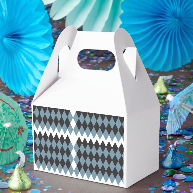 Caixinha De Lembrancinhas alta ilustração da capa gráfica damask, (Festa)