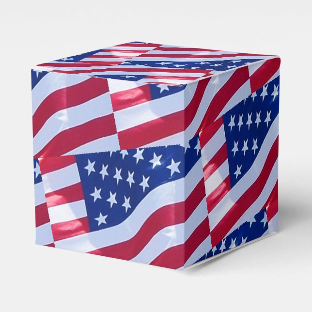 Caixinha De Lembrancinhas American Flag Favor Box (Frente)