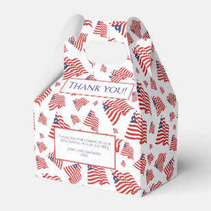 Caixinha De Lembrancinhas American Flag Random Red Blue