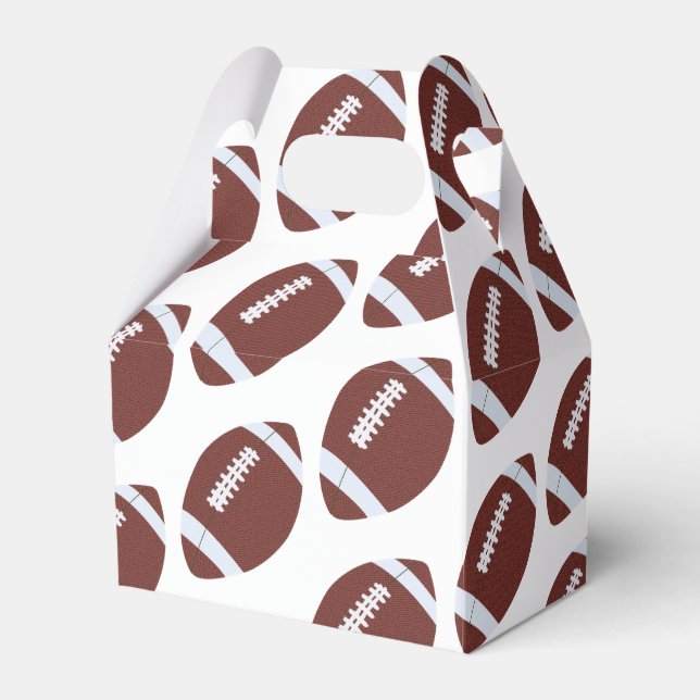Caixinha De Lembrancinhas American Football Gridiron Ball Patterno (Frente)