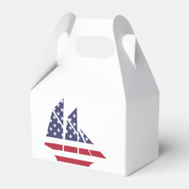 Caixinha De Lembrancinhas American Sailboat Favor Box