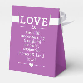 Caixinha De Lembrancinhas Amor é ... nomes personalizados, data e cor