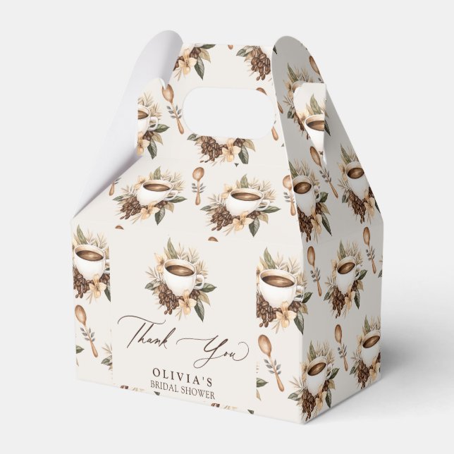 Caixinha De Lembrancinhas Amor Floral está Cozinhando Chá de Panela Obrigada (Frente)