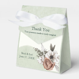 Caixinha De Lembrancinhas Amor Floral Sage