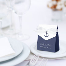 Âncora Casamento Náutico Azul Marinho