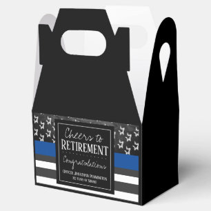 Caixinha De Lembrancinhas Anima-se ao Agente de Polícia de Reforma