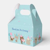 Animais Cachorros Blue Watercolor Party Fa