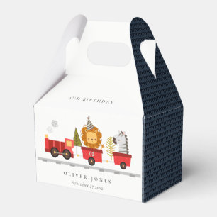 Caixinha De Lembrancinhas Animais da Floresta Vermelha Cuta Treinam Qualquer