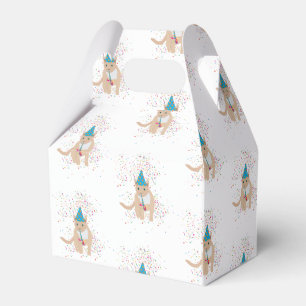 Caixinha De Lembrancinhas Animais de Gato Engraçados Fazendo Festa