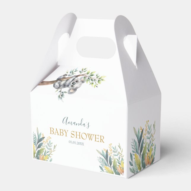 Caixinha De Lembrancinhas Animais Selvagens Selvagens Selvagens Cutes (Frente)