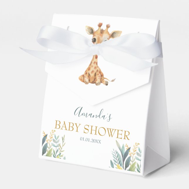 Caixinha De Lembrancinhas Animais Selvagens Selvagens Selvagens Cutes (Frente)