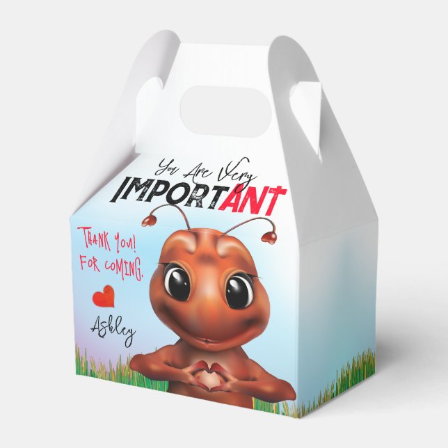 Caixinha De Lembrancinhas Aniversário da Língua de Sinais Ant (Frente)