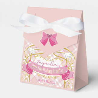 Caixinha De Lembrancinhas Aniversário da Princesa Art Nouveau Rosa