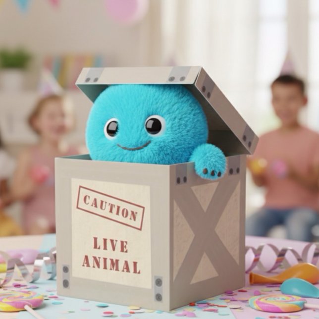 Caixinha De Lembrancinhas Aniversário da Selva Safari do Zoo Animal (Criador carregado)