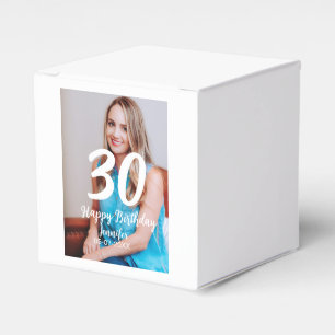 Caixinha De Lembrancinhas aniversário de 30 anos adiciona nome data ano ano