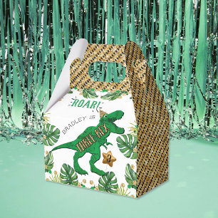 Caixinha De Lembrancinhas Aniversário de 3 anos de Dinossauro Três Rex