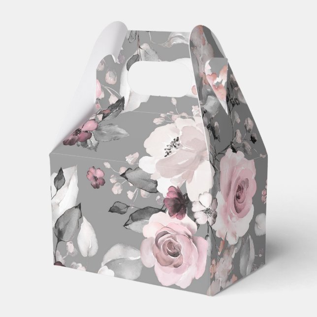 Caixinha De Lembrancinhas Aniversário de 7 de flor selvagem (Frente)