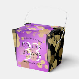 Caixinha De Lembrancinhas Aniversário de Casamento de Ametist Elegante 33