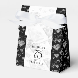 Caixinha De Lembrancinhas Aniversário de Casamento de Diamante Elegante 75