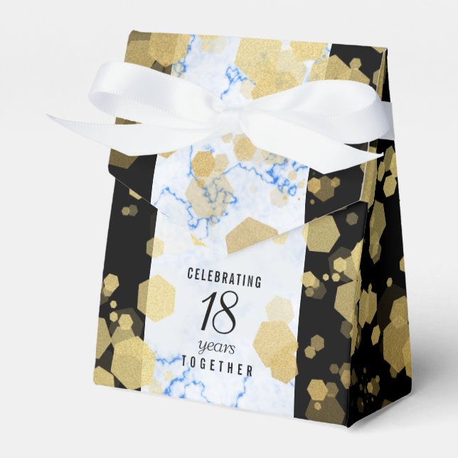 Caixinha De Lembrancinhas Aniversário de Casamento de Porcelana 18 (Frente)