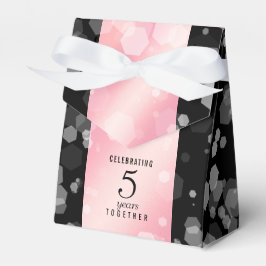 Caixinha De Lembrancinhas Aniversário de Casamento do 5 Quartz do Elegante