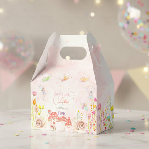 Caixinha De Lembrancinhas Aniversário de criança de aquarelas de fada