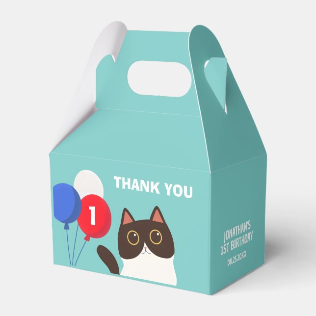 Caixinha De Lembrancinhas Aniversário de criança de Balão de Partido Catásti (Frente)