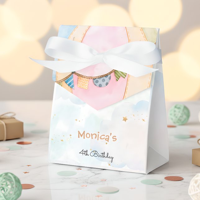 Caixinha De Lembrancinhas Aniversário de criança de balões de ar quente com  (Criador carregado)