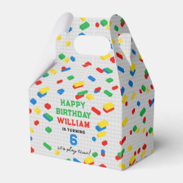 Caixinha De Lembrancinhas Aniversário de criança de blocos construtivos de t