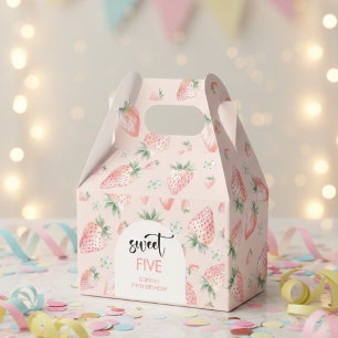Caixinha De Lembrancinhas Aniversário de criança de morango doce
