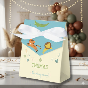 Caixinha De Lembrancinhas Aniversário de criança de safari selvagem